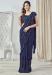 Picture of Ideal Lycra Navy Blue Saree