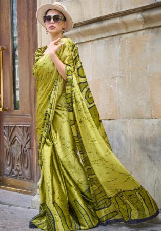 Picture of Taking Crepe & Satin Burly Wood Saree