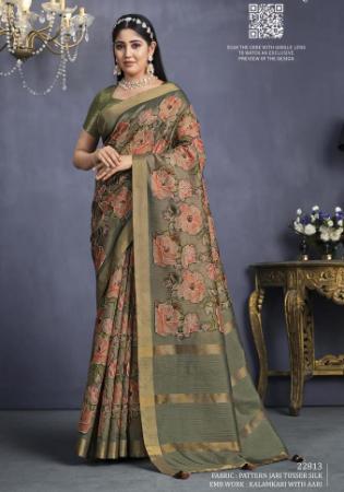 Picture of Alluring Silk Dim Gray Saree