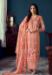 Picture of Classy Satin Burly Wood Straight Cut Salwar Kameez