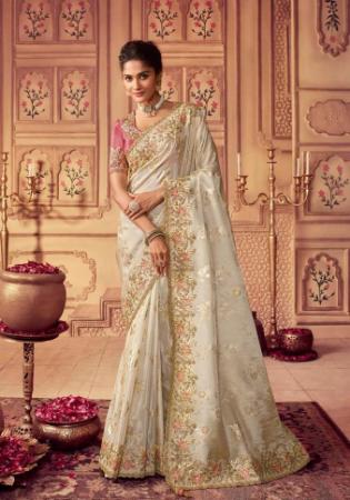 Picture of Marvelous Georgette Beige Saree