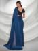 Picture of Resplendent Georgette & Organza Midnight Blue Saree