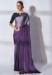 Picture of Grand Georgette & Organza Purple Saree