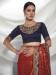 Picture of Fascinating Chiffon & Net Dark Red Saree