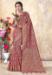 Picture of Superb Organza Rosy Brown Saree