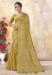 Picture of Excellent Organza Dark Khaki Saree