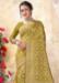 Picture of Excellent Organza Dark Khaki Saree