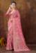 Picture of Superb Organza Medium Violet Red Saree