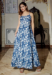 Picture of Comely Cotton Dark Slate Blue Readymade Gown