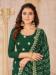 Picture of Georgette Sea Green Straight Cut Salwar Kameez