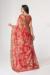 Picture of Well Formed Organza Fire Brick Saree