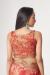 Picture of Well Formed Organza Fire Brick Saree