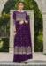 Picture of Georgette Saddle Brown Anarkali Salwar Kameez