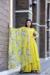 Picture of Well Formed Georgette Yellow Green Readymade Gown