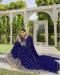 Picture of Georgette Midnight Blue Anarkali Salwar Kameez