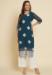 Picture of Beauteous Georgette Steel Blue Kurtis & Tunic