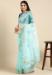 Picture of Pretty Georgette Powder Blue Saree