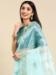 Picture of Pretty Georgette Powder Blue Saree