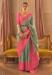 Picture of Well Formed Silk Dark Sea Green Saree