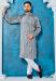 Picture of Stunning Silk Slate Grey Kurtas