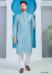 Picture of Enticing Silk Cadet Blue Kurtas