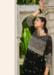 Picture of Well Formed Georgette Black Straight Cut Salwar Kameez