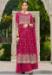 Picture of Georgette Hot Pink Straight Cut Salwar Kameez