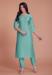 Picture of Charming Organza Cadet Blue Kurtis & Tunic