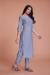 Picture of Well Formed Organza Light Slate Grey Kurtis & Tunic