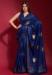 Picture of Nice Georgette & Silk Midnight Blue Saree