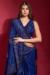 Picture of Nice Georgette & Silk Midnight Blue Saree