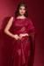 Picture of Beauteous Georgette & Silk Maroon Saree