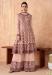 Picture of Georgette Rosy Brown Straight Cut Salwar Kameez