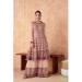 Picture of Georgette Rosy Brown Straight Cut Salwar Kameez