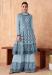 Picture of Georgette Slate Grey Straight Cut Salwar Kameez