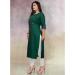 Picture of Graceful Rayon Forest Green Kurtis & Tunic