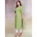 Picture of Comely Rayon Dark Khaki Kurtis & Tunic