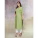 Picture of Comely Rayon Dark Khaki Kurtis & Tunic