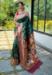 Picture of Well Formed Silk Dark Green Saree