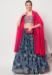 Picture of Magnificent Silk Navy Blue Lehenga Choli