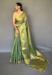 Picture of Amazing Silk Dark Olive Green Saree