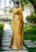 Picture of Stunning Silk Dark Golden Rod Saree