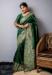 Picture of Pretty Silk Dark Green Saree