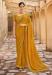 Picture of Appealing Georgette Dark Golden Rod Saree