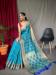 Picture of Amazing Silk Dark Turquoise Saree