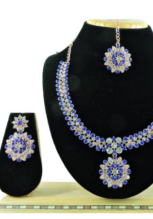 Picture of Radiant Royal Blue Necklace Set