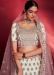 Picture of Comely Georgette & Silk Off White Lehenga Choli