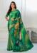 Picture of Superb Crepe & Silk Teal Saree