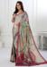 Picture of Shapely Crepe & Silk Silver Saree