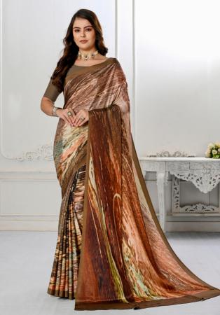 Picture of Lovely Crepe & Silk Sienna Saree